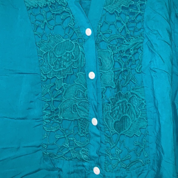 Turquoise lightweight top - Picture 3 of 5